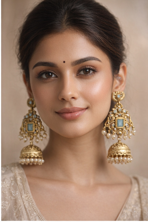 Kashmiri jhumka earrings - Image 2