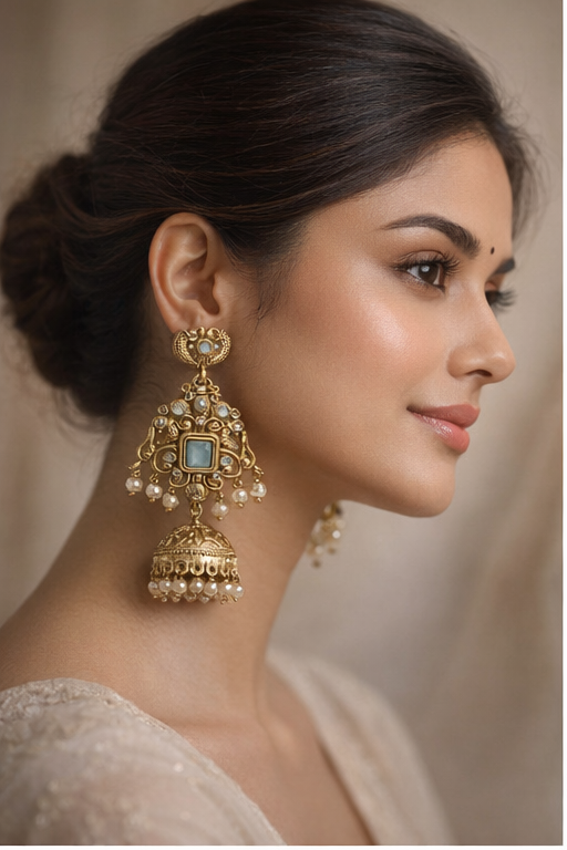 Kashmiri jhumka earrings