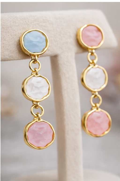 Soft Pastel Drop Earrings