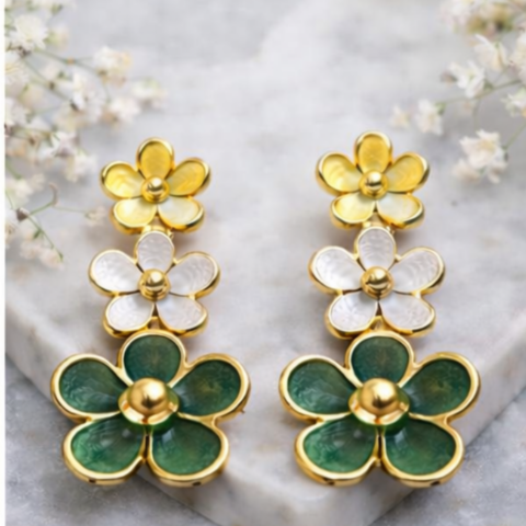 Spring Blossom Trio Earrings