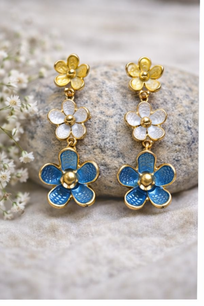 Spring Blossom Trio Earrings - Image 2