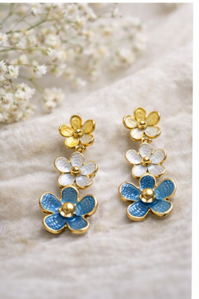 Spring Blossom Trio Earrings - Image 3