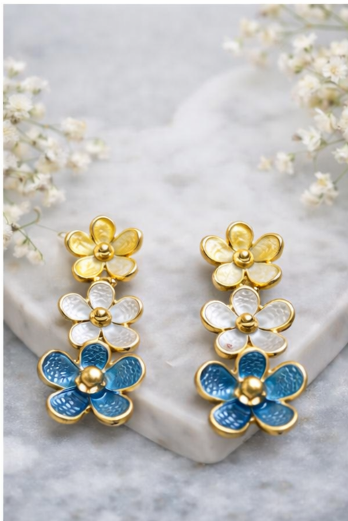 Spring Blossom Trio Earrings - Image 4